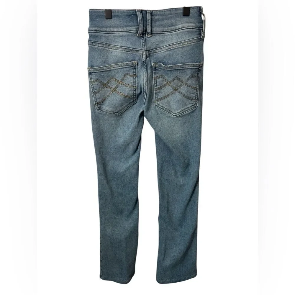 We The Free Jeans Women's junior 24 Slim Fit Bootcut Med Wash Blue Denim Boho